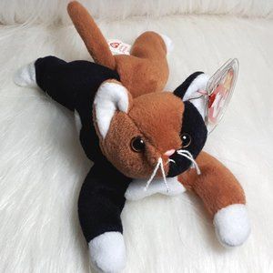 "Ty Beanie Baby" Chip the calico cat 1996. Rare. NWT